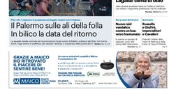 Prima Pagina, Giornale di Sicilia: “Il Palermo sulle ali della folla. Il ritorno…”