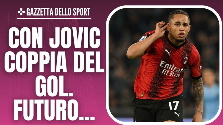 esultanza gol Noah Okafor AC Milan Lazio-Milan 0-1 Serie A 2023-2024