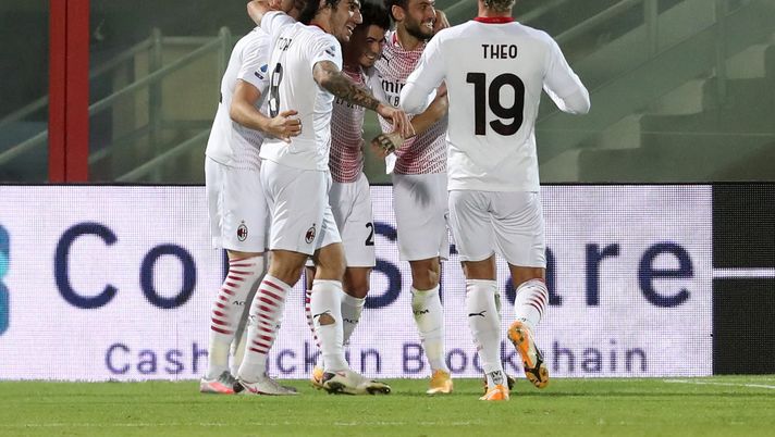 27 settembre 2020, Crotone-Milan 0-2: l'esultanza per il gol di Brahim Diaz (credits: GETTY Images) 