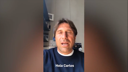 Conte, messaggio a Tevez allenatore: “Vamos a ganar!” | VIDEO