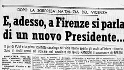 Nel 1960 l’ultimo (pessimo) Natale in campo dei viola. Che proteste a fine gara!