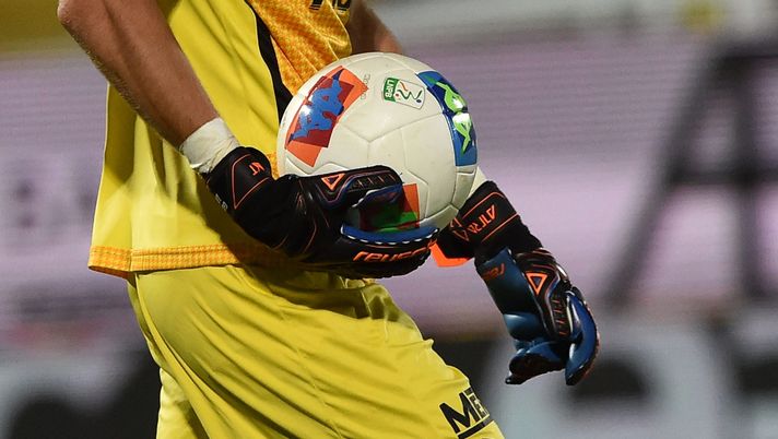 ASCOLI PICENO, ITALY - JUNE 21: KOMBAT 2020 of Robe di Kappa official ball of LEGA NAZIONALE SERIE B season 2019-20 during the serie B match between Ascoli Calcio and AC Perugia on June 21, 2020 in Ascoli Piceno, Italy.  (Photo by Giuseppe Bellini/Getty Images for Lega Serie B) 