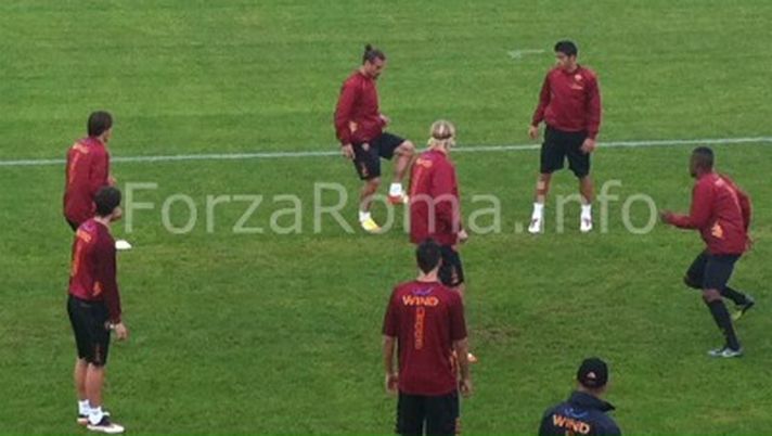 Trigoria, assenti dal campo Rosi e Pizarro. Col gruppo Juan e Borini. Capello,Rocca e Baldini seguono l'allenamento (VIDEO e FOTO) - immagine 1