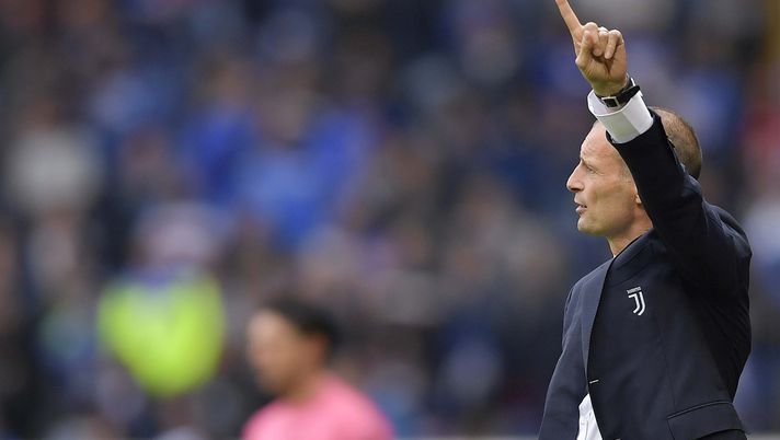 GENOA, ITALY - MAY 26: Juventus coach Massimiliano Allegri during the Serie A match between UC Sampdoria and Juventus at Stadio Luigi Ferraris on May 26, 2019 in Genoa, Italy. (Photo by Daniele Badolato - Juventus FC/Juventus FC via Getty Images) GENOA, ITALY - MAY 26: Juventus coach Massimiliano Allegri during the Serie A match between UC Sampdoria and Juventus at Stadio Luigi Ferraris on May 26, 2019 in Genoa, Italy. (Photo by Daniele Badolato - Juventus FC/Juventus FC via Getty Images)