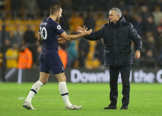 Kane Mourinho (getty images) Kane Mourinho (getty images)