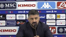 Gattuso in conferenza: “Non mi va giù il rigore dato al Milan. Con il Barcellona dovremo arrivarci nel migliore dei modi”