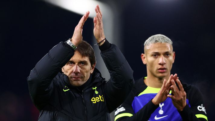 Antonio Conte e Richarlison Tottenham avversario AC Milan