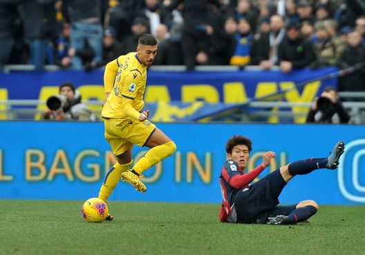 BOLOGNA, ITALY - JANUARY 19: Takehiro Tomiyasu of Bologa FC reacts during the Serie A match between Bologna FC and Hellas Verona at Stadio Renato Dall'Ara on January 19, 2020 in Bologna, Italy. (Photo by Mario Carlini / Iguana Press/Getty Images) BOLOGNA, ITALY - JANUARY 19: Takehiro Tomiyasu of Bologa FC reacts during the Serie A match between Bologna FC and Hellas Verona at Stadio Renato Dall'Ara on January 19, 2020 in Bologna, Italy. (Photo by Mario Carlini / Iguana Press/Getty Images)