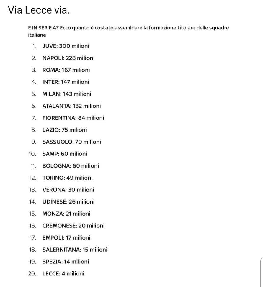 “Noi spendiamo poco, non come gli altri…”: il sindaco di Lecce irrita la Sampdoria!- immagine 3