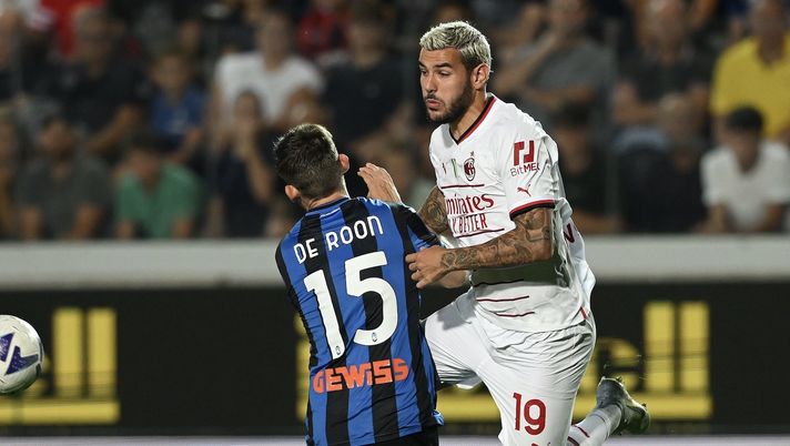 Theo Hernández (difensore AC Milan) qui durante Atalanta-Milan 1-1 (Serie A 2022-2023) | News (Getty Images) Theo Hernández AC Milan Atalanta-Milan 1-1 Serie A 2022-2023