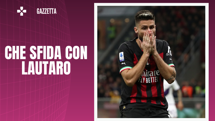Supercoppa, la sfida tra i bomber: Giroud contro Lautaro Martinez (Getty Images)