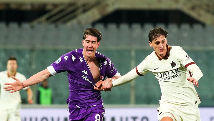 GERMOGLI PH: 3 MARZO 2021 FIRENZE STADIO ARTEMIO FRANCHI SERIE A FIORENTINA VS ROMA NELLA FOTO VLAHOVIC 