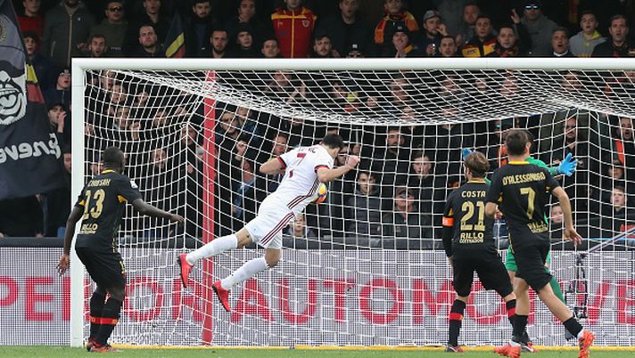 Kalinic in gol Benevento Milan