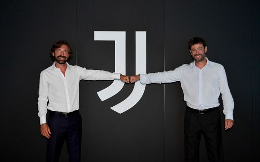 TURIN, ITALY - JULY 31: Andrea Pirlo and Andrea Agnelli during the signing of Andrea Pirlo as new U23 team coach at Allianz Stadium on July 31, 2020 in Turin, Italy. (Photo by Daniele Badolato - Juventus FC/Juventus FC via Getty Images) TURIN, ITALY - JULY 31: Andrea Pirlo and Andrea Agnelli during the signing of Andrea Pirlo as new U23 team coach at Allianz Stadium on July 31, 2020 in Turin, Italy. (Photo by Daniele Badolato - Juventus FC/Juventus FC via Getty Images)