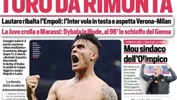 Prima Pagina, Corriere dello Sport: “Toro da rimonta. La Juve crolla, Mou sindaco”