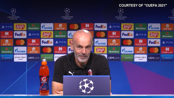 Stefano Pioli parla in conferenza stampa alla vigilia di Milan-Porto Stefano Pioli