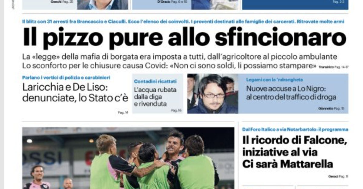 Prima Pagina, Giornale di Sicilia: “Playoff, Palermo avanti tutta. I casi risalgono”