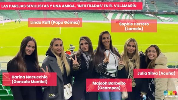 C’eravamo anche noi: le mogli argentine del Siviglia “infiltrate” al derby contro il Betis- immagine 2