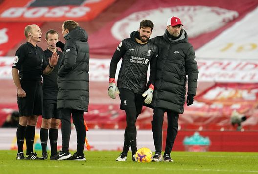 Liverpool Alisson Klopp (getty images) Liverpool Alisson Klopp (getty images)