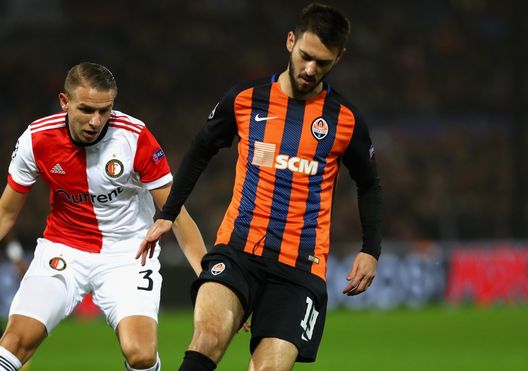 Facundo Ferreyra durante la gara di Champions tra Feyenoord e Shakhtar 