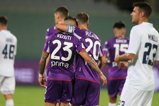 GERMOGLI PH: 13 AGOSTO 2021 FIRENZE STADIO ARTEMIO FRANCHI COPPA ITALIA FIORENTINA VS COSENZA NELLA FOTO VENUTI ESULTANZA GERMOGLI PH: 13 AGOSTO 2021 FIRENZE STADIO ARTEMIO FRANCHI COPPA ITALIA FIORENTINA VS COSENZA NELLA FOTO VENUTI ESULTANZA