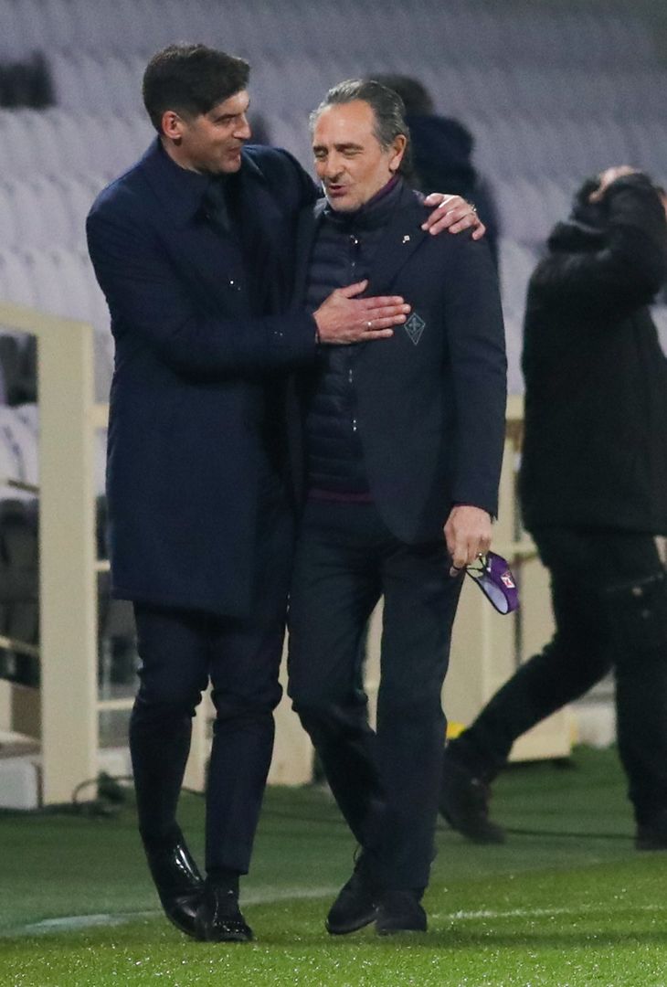  GERMOGLI PH 3 MARZO 2021 FIRENZE STADIO ARTEMIO FRANCHI CAMPIONATO DI SERIE A FIORENTINA VS ROMA NELLA FOTO FONSECA E PRANDELLI 