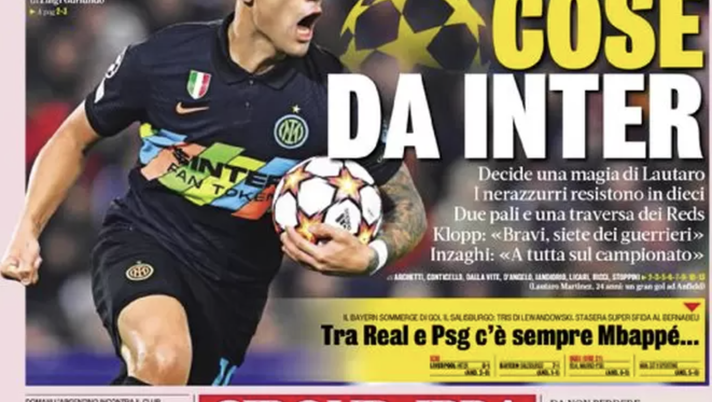 Prima Pagina, La Gazzetta dello Sport: “Cose da Inter. Giroud-Ibra, il ribaltone”  prima pagina