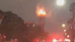 Tempesta di fulmini in Australia: campanile in fiamme (VIDEO)
