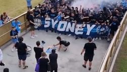 Derby di Sydney, avevano pensato alla testa di maiale come per Figo: poi bruciano “solo” la maglia