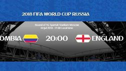 Colombia-Inghilterra 1-1 (3-4 cdr) – Ci vogliono i rigori per eliminare una Colombia mai doma