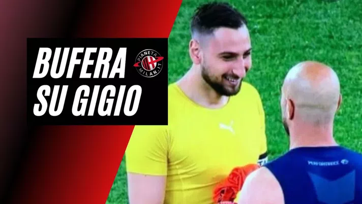 Gigio Donnarumma con Pepe Reina al termine di Lazio-Milan 3-0 (Serie A 2020-2021) | AC Milan News 