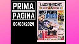 Prima pagina Gazzetta dello Sport: “Gran Premio Inter”