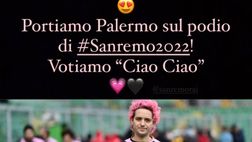 Festival di Sanremo, il Palermo: “Votiamo Ciao Ciao, portiamo il rosanero sul podio!”