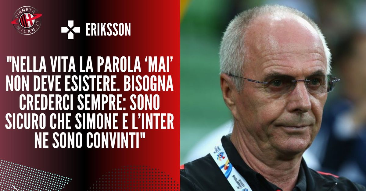 Sassuolo Milan, Eriksson: “Magari inizia a piovere come a Perugia…” Sassuolo Milan, Eriksson: “Magari inizia a piovere come a Perugia…”