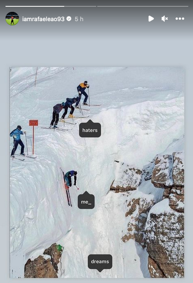 Screen storia instagram Leao