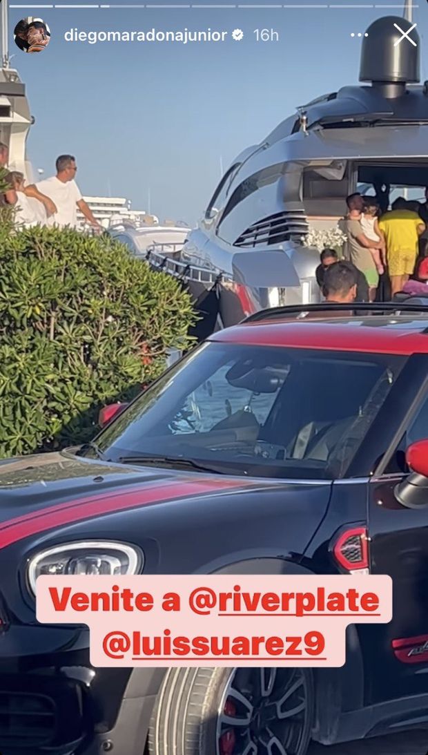 Ibiza, Diego Maradona jr urla a Suarez: “Vieni al River Plate…”!- immagine 3