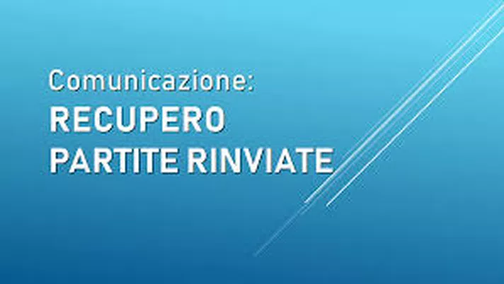 Promozione, ecco le date per i primi recuperi nei gironi B e D