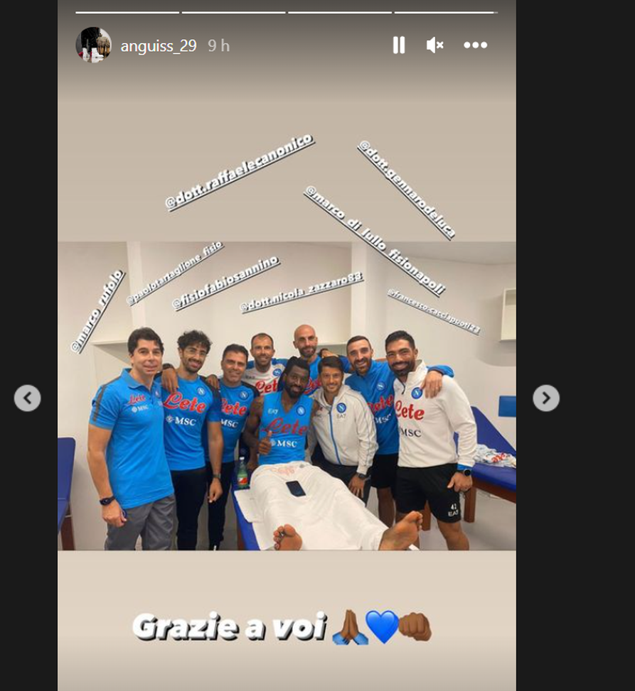 FOTO Cuore d’oro Anguissa: gran bel gesto verso lo staff sanitario del Napoli- immagine 2