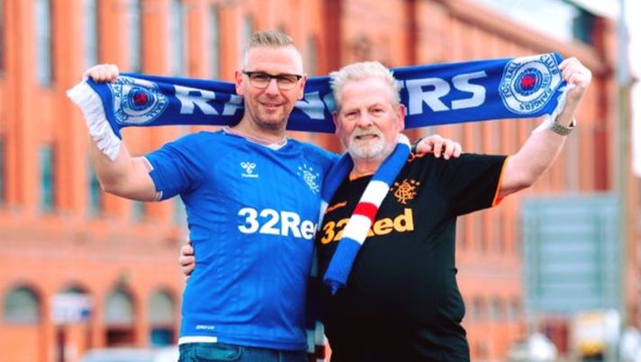 Il fratello tifa Celtic, ma lui, John Palmer, è dei Rangers come papà... 