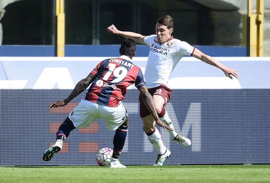  Andrea Belotti, centravanti del Torino, a segno contro il Bologna (credits: GETTY Images) 
