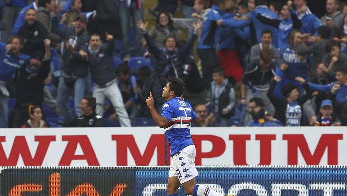 Éder, attaccante della Sampdoria, potrebbe lasciare Genova per andare al Leicester di Ranieri 