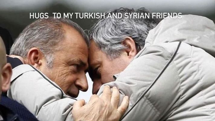 Terremoto Turchia, Mourinho e la foto con Terim: “Un abbraccio ai miei amici” - immagine 1