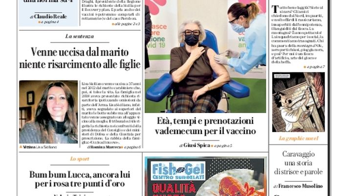Prima Pagina, La Repubblica-Palermo: “Recovery, parla Musumeci. Bum bum Lucca, ancora lui”  Prima Pagina, La Repubblica-Palermo: “Recovery, parla Musumeci. Bum bum Lucca, ancora lui”