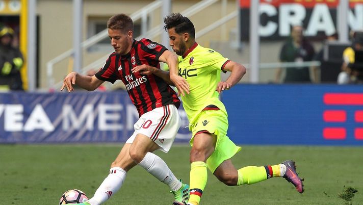Mario Pasalic e Saphir Taider durante Milan-Bologna (credits: GETTY Images) 