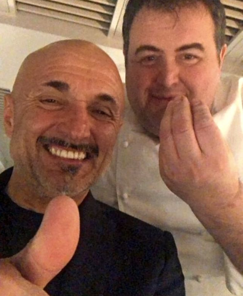 FOTO Spalletti in compagnia dello chef Esposito: “Il mister un esempio di fair play”- immagine 2