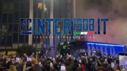 VIDEO FCIN1908 / Inter-Juventus, cresce l’attesa: l’arrivo del pullman nerazzurro a San Siro