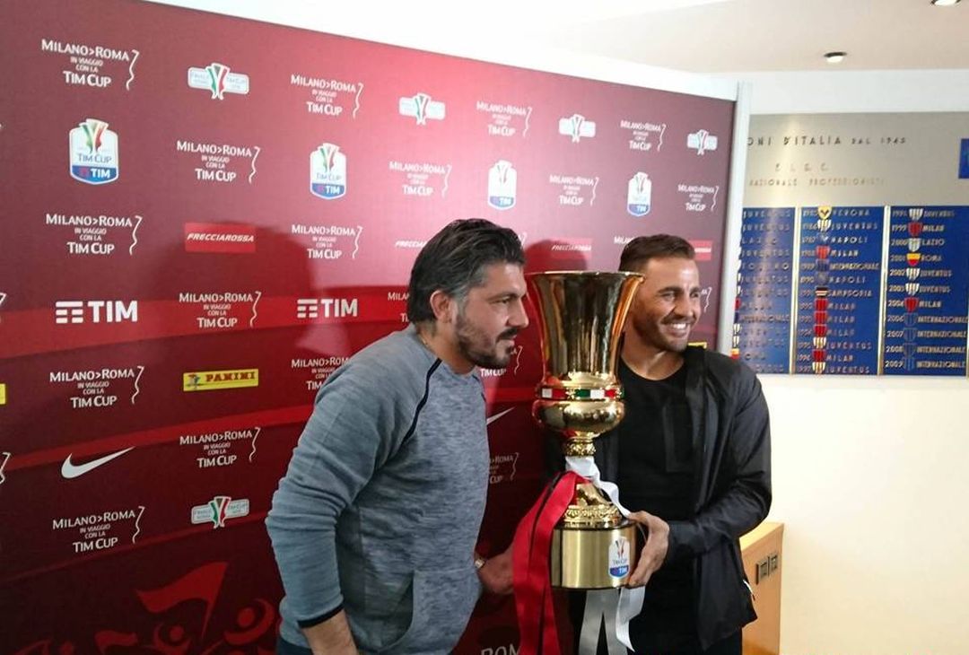 Gennaro Gattuso Fabio Cannavaro Milan Juventus Coppa Italia TIM Cup