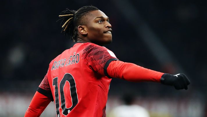 esultanza gol Rafael Leao AC Milan Milan-Atalanta 1-2 Coppa Italia 2023-2024