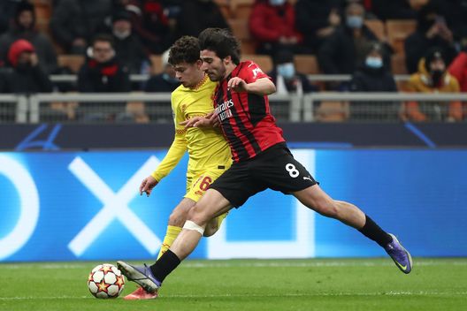 Sandro Tonali FOTOGALLERY | Le immagini più belle del match contro il Liverpool- immagine 4