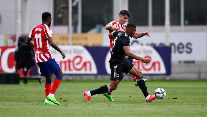 Juventus-Atletico Madrid 0-4, Morata a duello con Bremer (Getty Images)